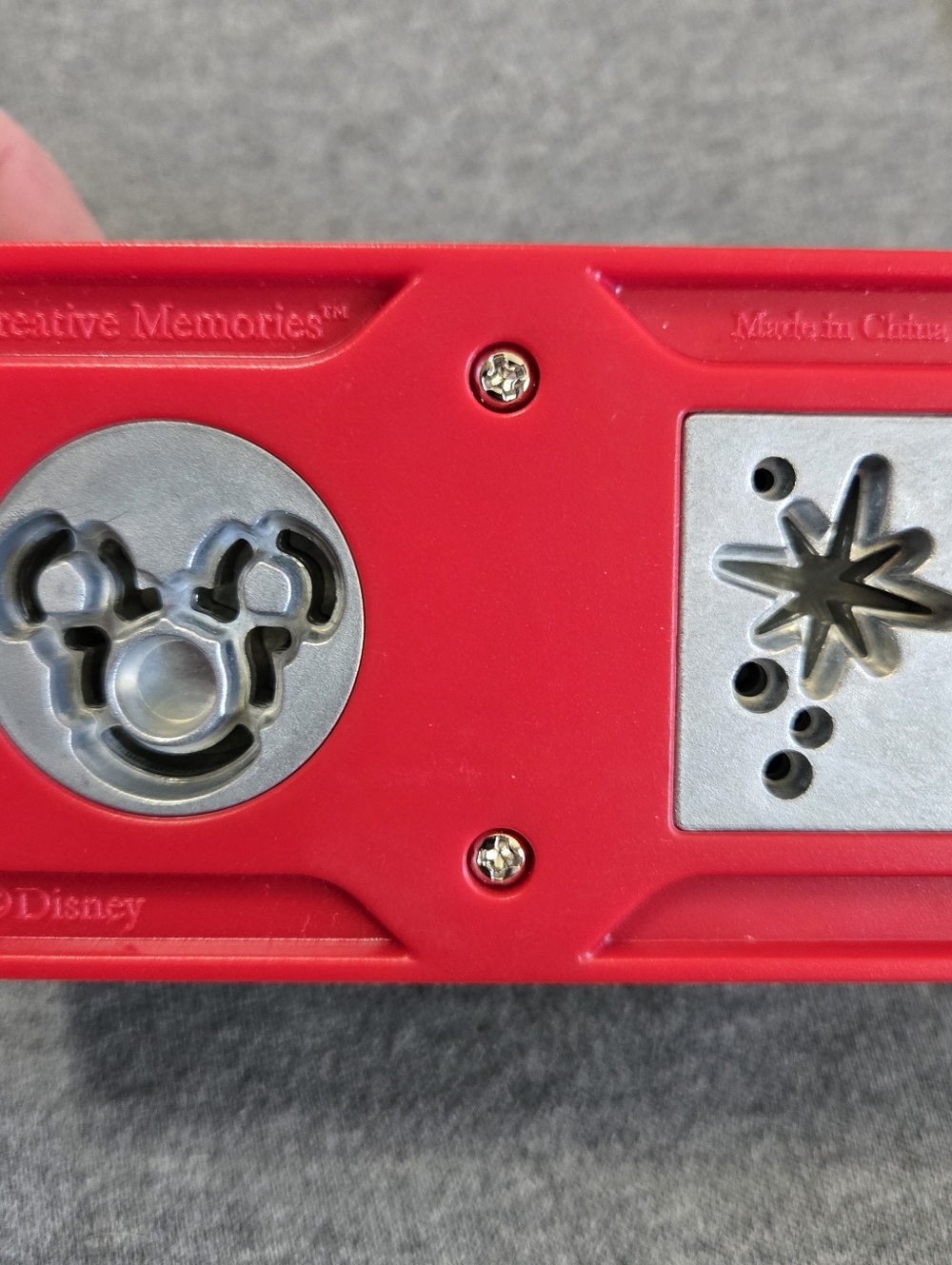 Creative Memories Disney Mickey Mouse & Fireworks Star Paper Punch Scrapbook